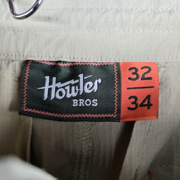 Howler Bros Hiking Pants Lightweight OutdoorcFishing‎ Khaki Drawstring 32x34 - Picture 4 of 9